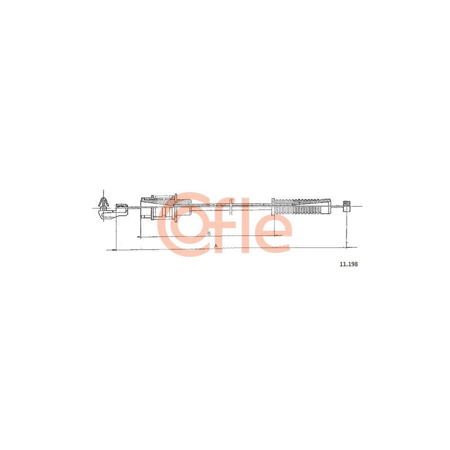 COFLE 11.198 Throttle Cable