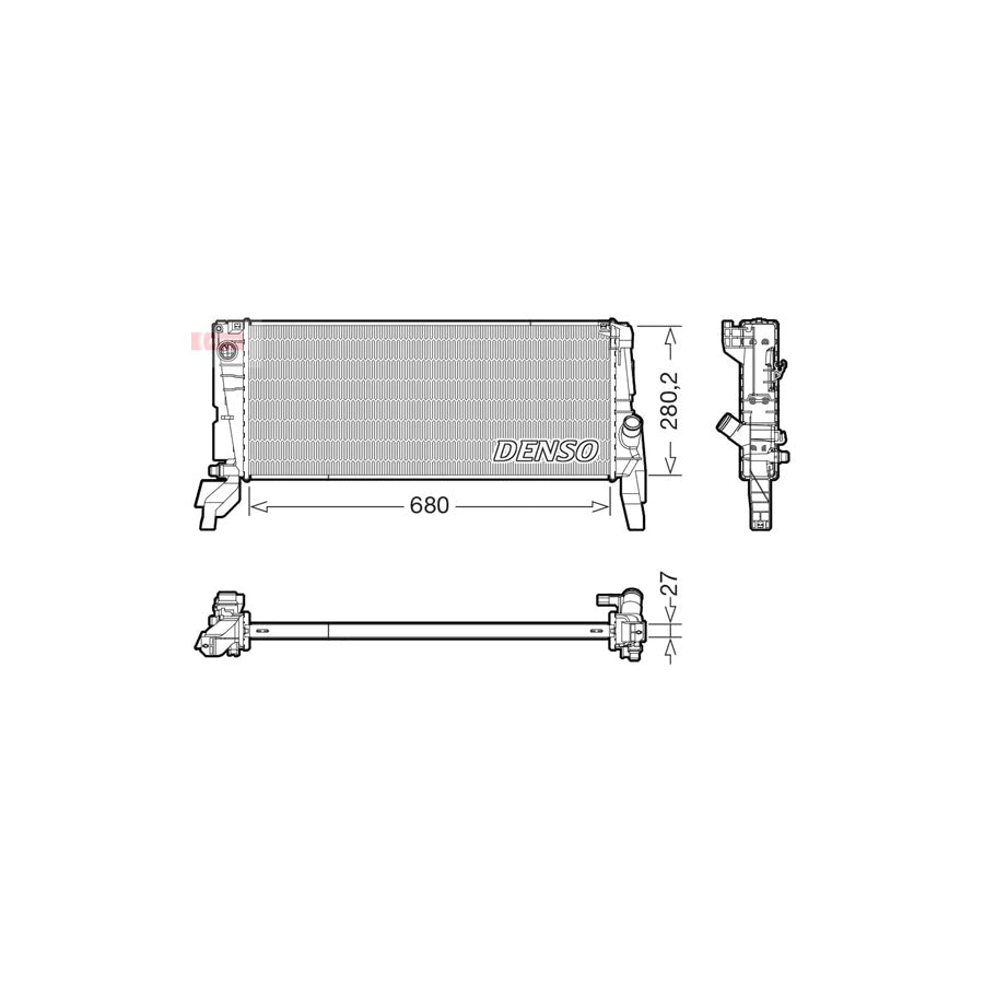 DENSO DRM05074 Engine Radiator