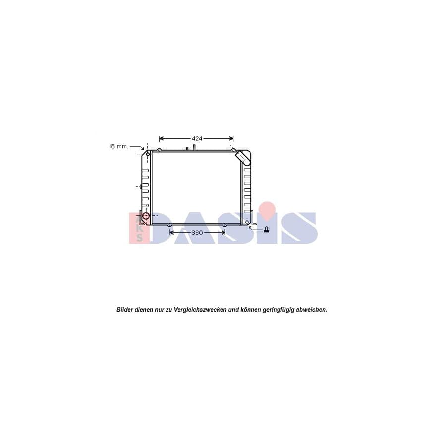 AKS Dasis 210188N Engine Radiator for Toyota Hiace
