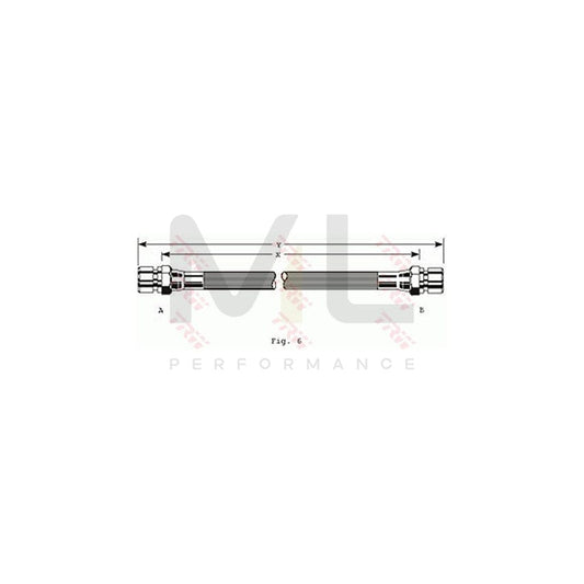 TRW PHA241 Brake Hose 385mm, M10x1 | ML Performance Car Parts