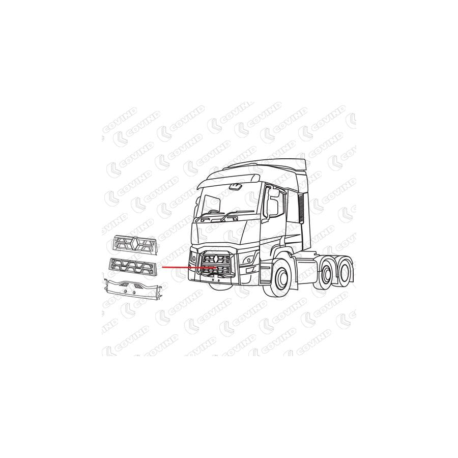 Covind Rrt/155 Radiator Grille