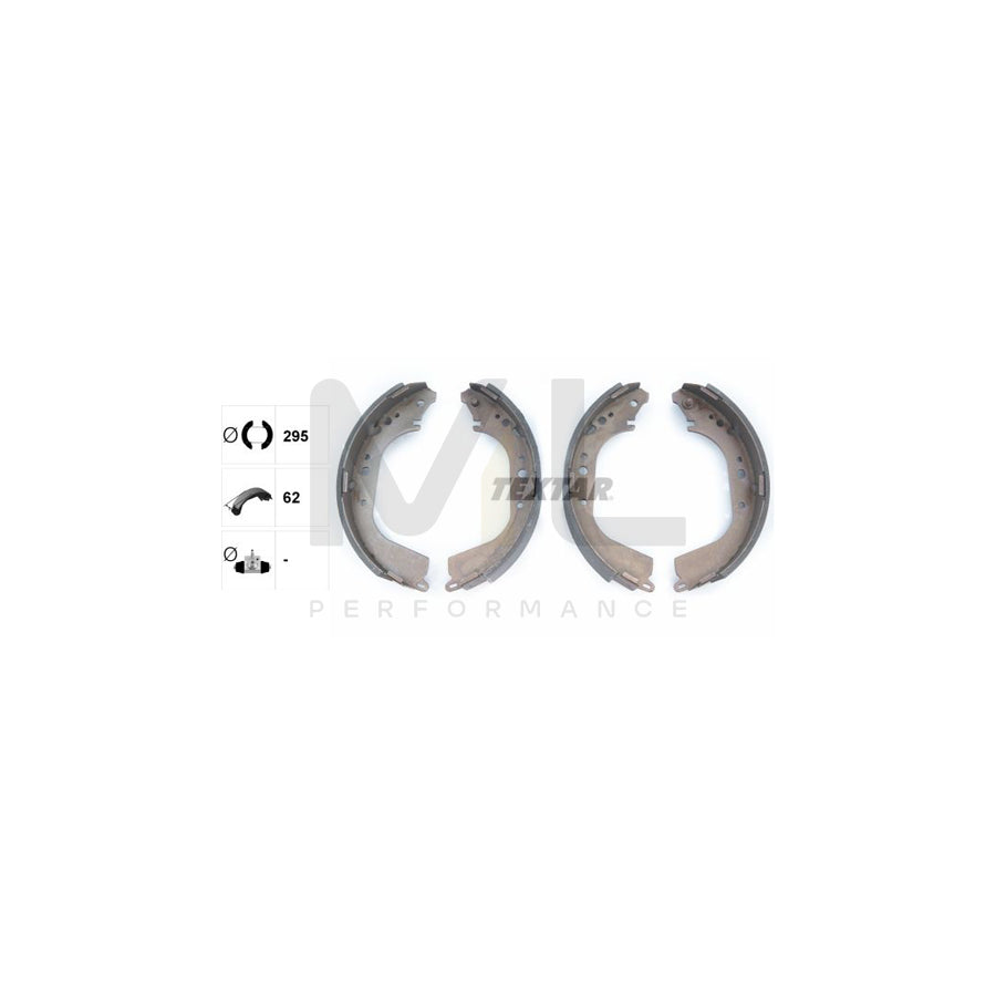 TEXTAR 91050400 Brake Shoe Set without handbrake lever | ML Performance Car Parts