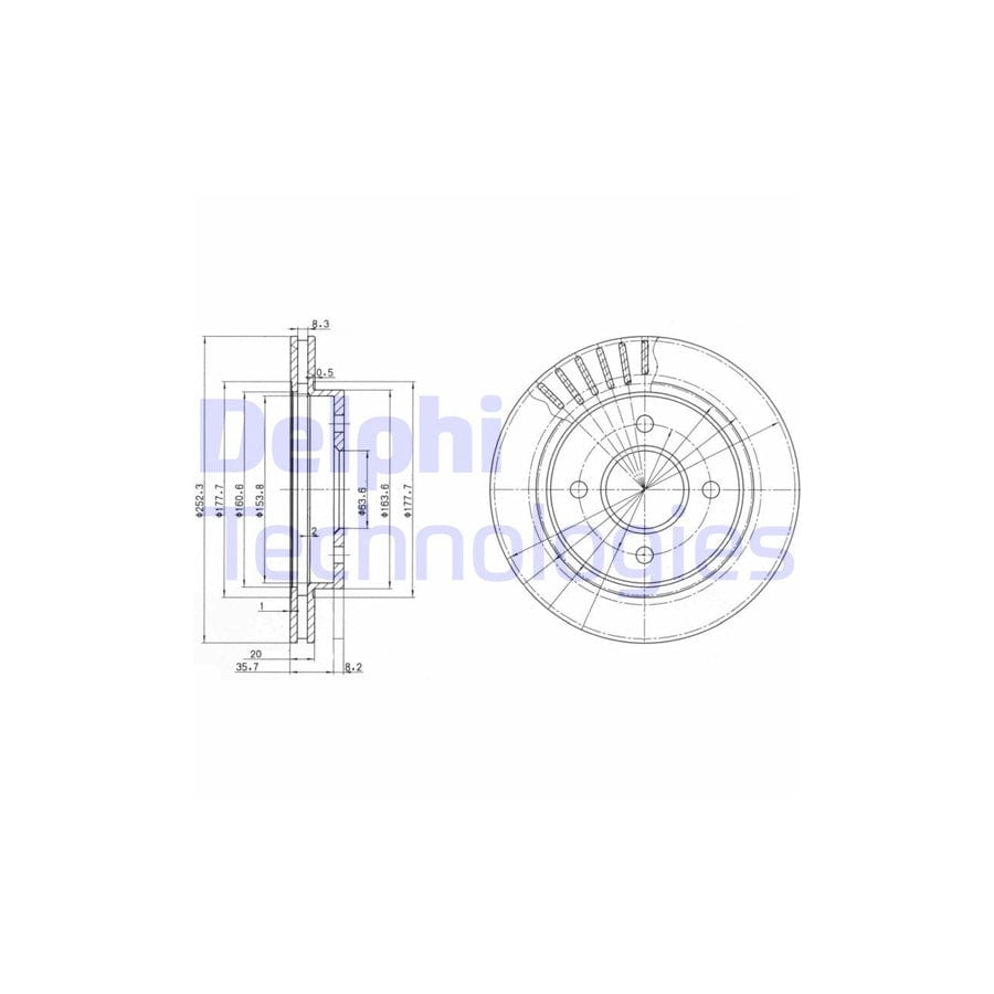 Delphi Bg2700 Brake Disc