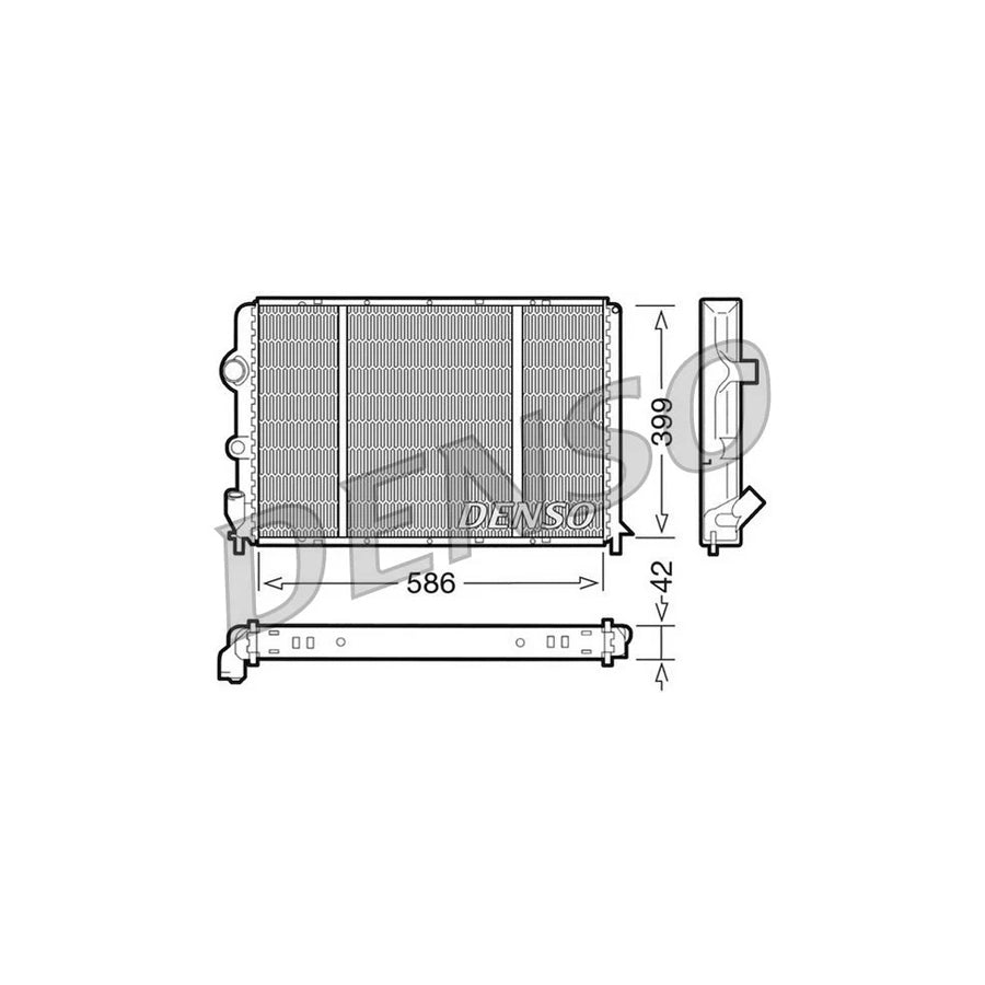 DENSO DRM23051 Engine Radiator