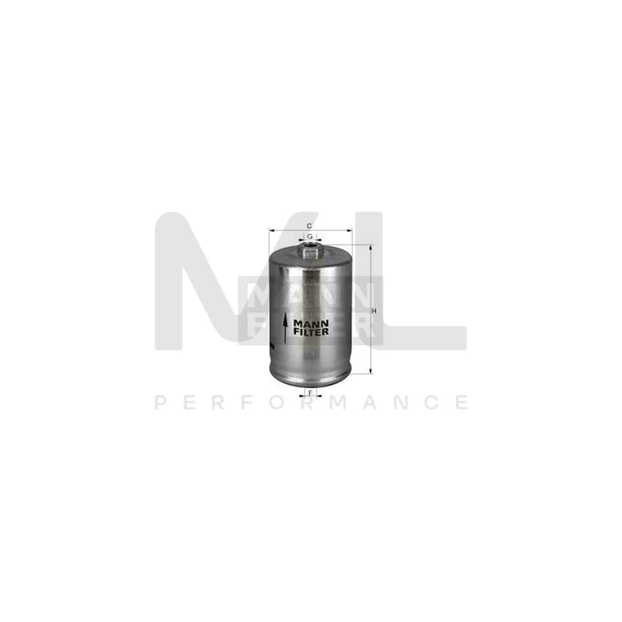 MANN-FILTER WK 725/1 Fuel filter for AUDI 80 In-Line Filter