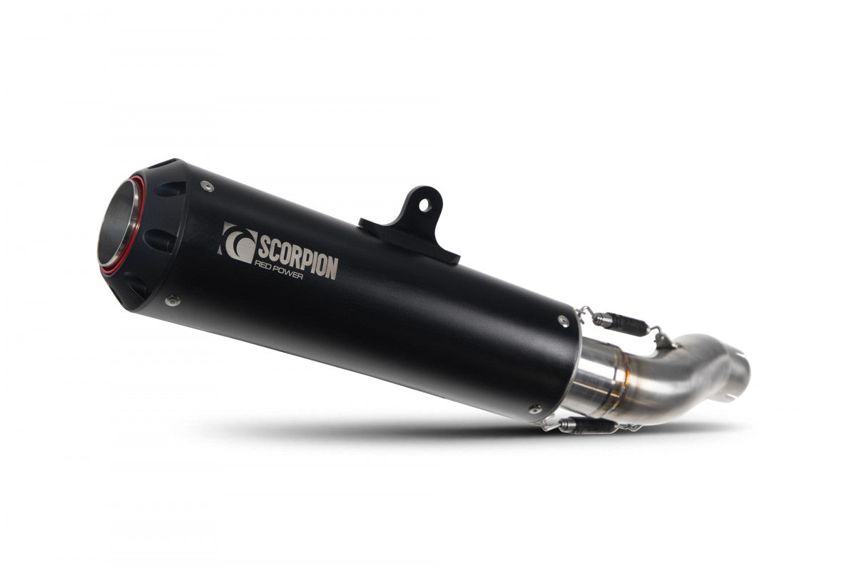 Scorpion PHA191BCER Honda CMX500 (Rebel) Red Power Slip-On - Black Ceramic Coated Sleeve | ML Performance US US