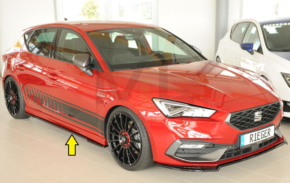 Rieger 00027054 SEAT Leon KL Side Skirt Splitter 8 | ML Performance UK Car Parts