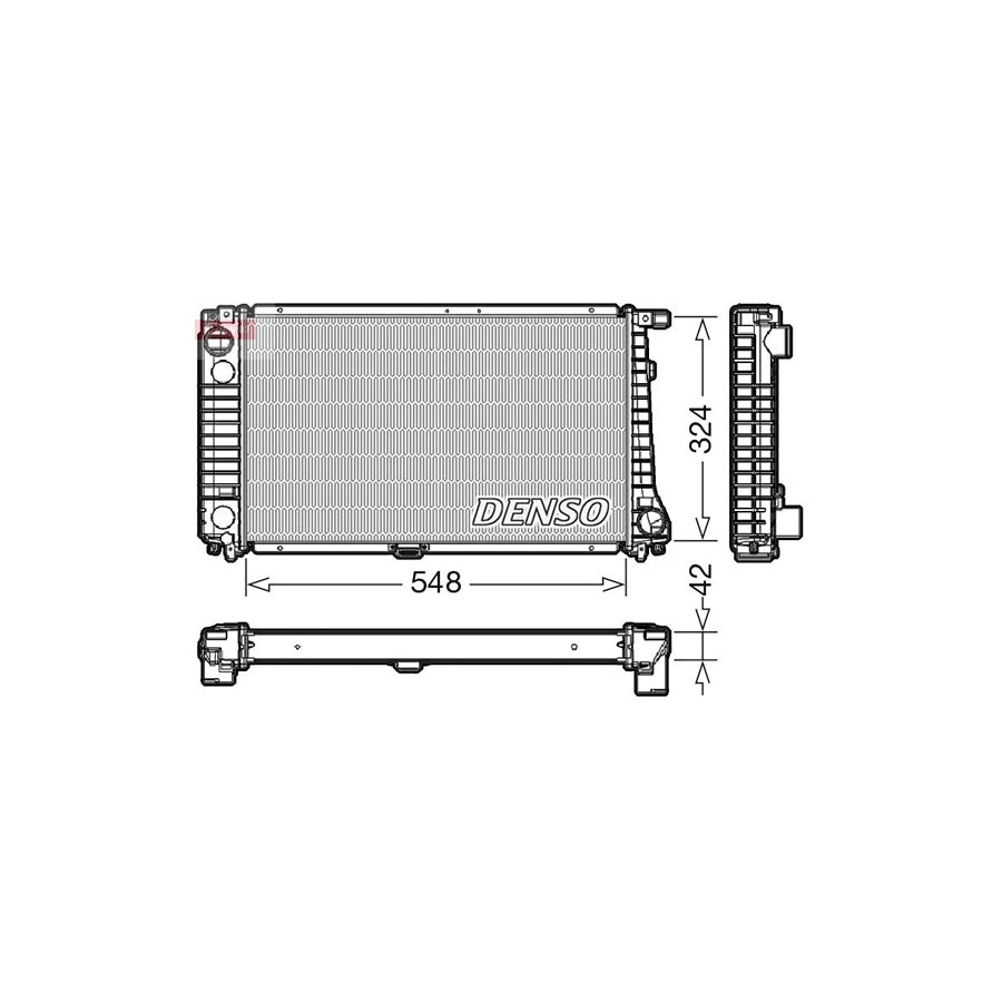 DENSO DRM05016 Engine Radiator for BMW 3 Series