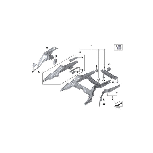 Genuine BMW 41007443770 G30 Mount For Support (Inc. 530eX, 520d ed & 530e) | ML Performance US Car Parts