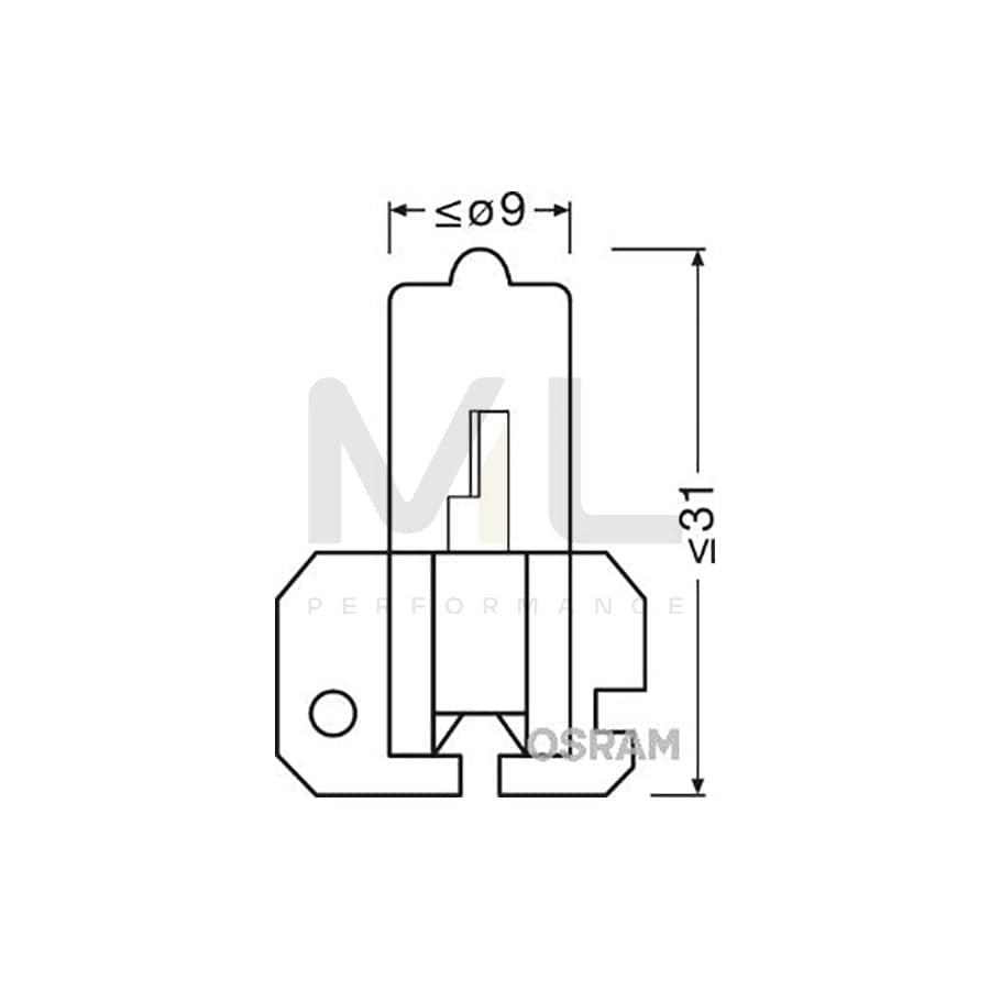 OSRAM ORIGINAL 64173 Headlight bulb X511, 12V, 55W