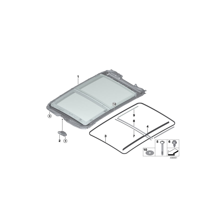 Genuine BMW 54107384470 F45 F46 Inner Right Gasket (Inc. 214d, 218d & X1 20iX) | ML Performance US Car Parts