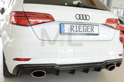 Rieger 00088183 Audi 8V Rear Diffuser (A3 & S3) 4 | ML Performance UK Car Parts