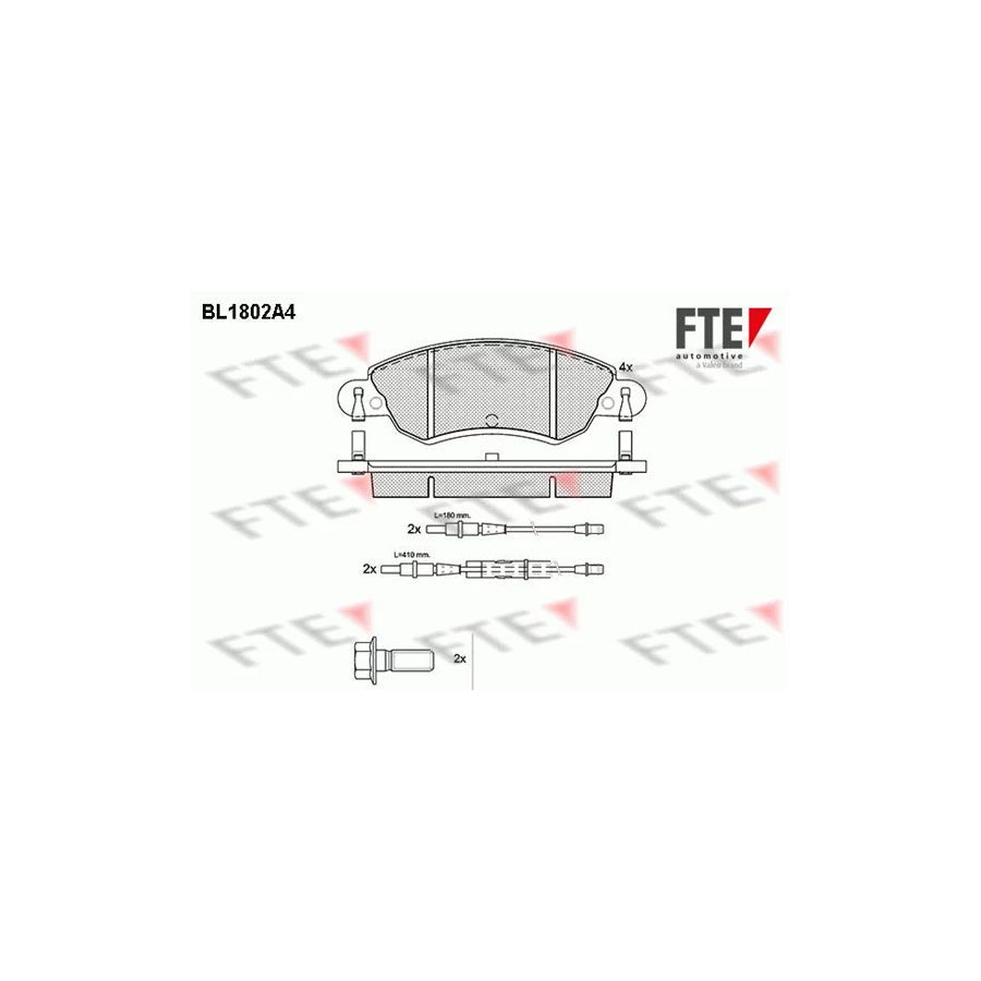 FTE Bl1802A4 Brake Pad Set for Citroã N C5