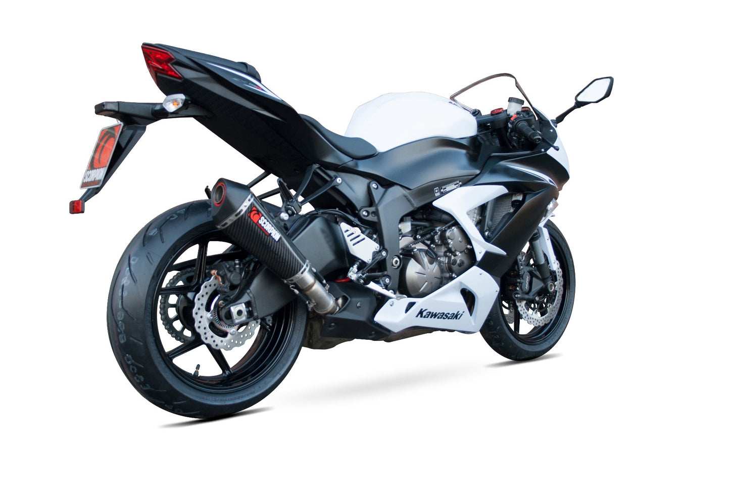 Scorpion RKA97CEO Kawasaki Serket Taper Slip-On - Carbon Fibre Sleeve (Ninja ZX-6R / Ninja ZX-636) | ML Performance US US
