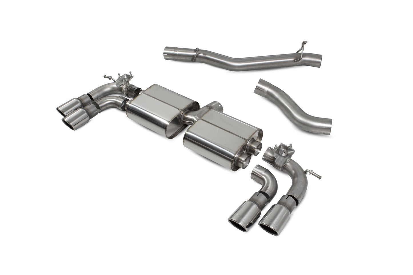 Scorpion SVWS054 VW Golf R MK7.5 Non-Res Cat/Gpf Back System With Electronic Valves | ML Performance US US