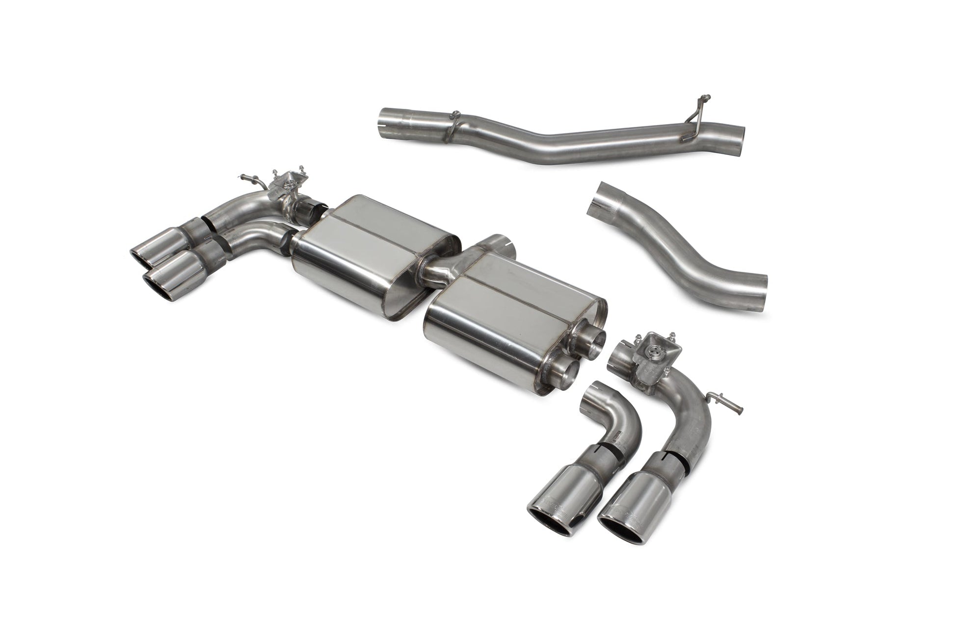 Scorpion SVWS054 VW Golf R MK7.5 Non-Res Cat/Gpf Back System With Electronic Valves | ML Performance US US