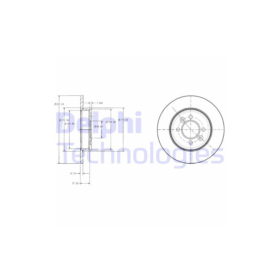 Delphi Bg2694 Brake Disc
