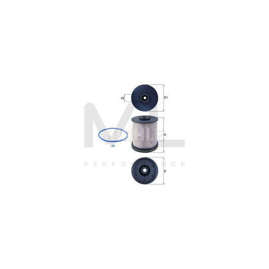 MAHLE ORIGINAL KX 491/1D Fuel filter Filter Insert | ML Performance Car Parts