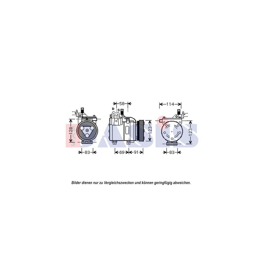 AKS Dasis 852563N Compressor, Air Conditioning