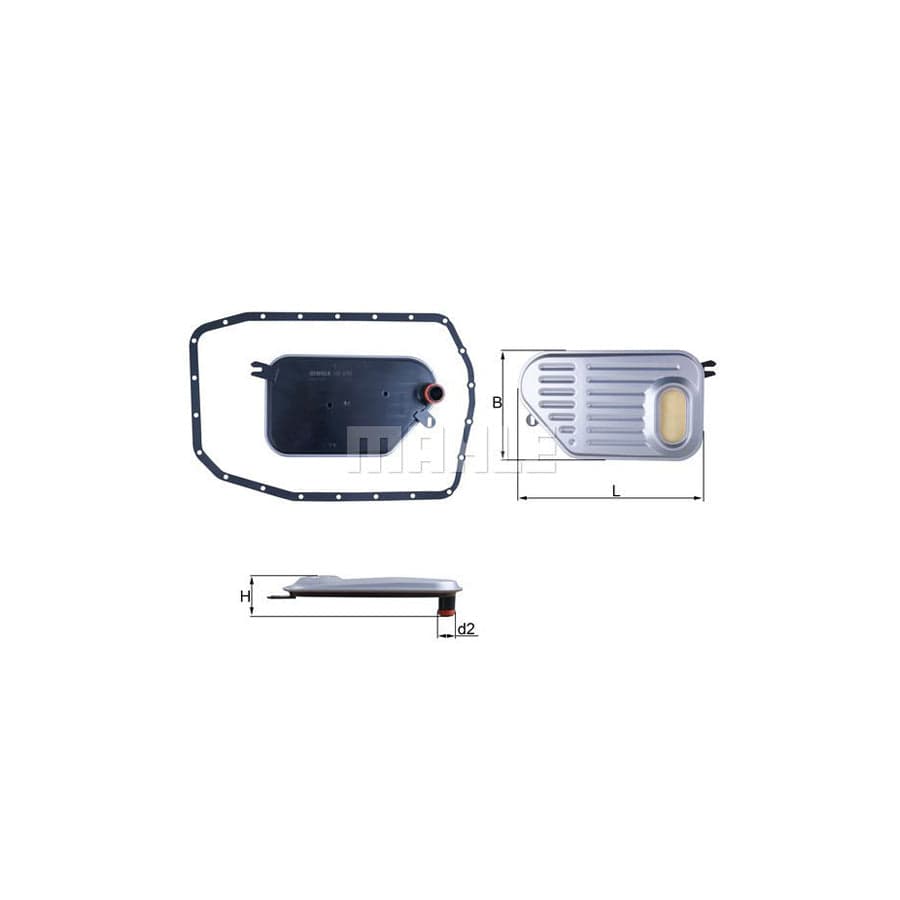 Mahle Original Hx 239D Hydraulic Filter, Automatic Transmission