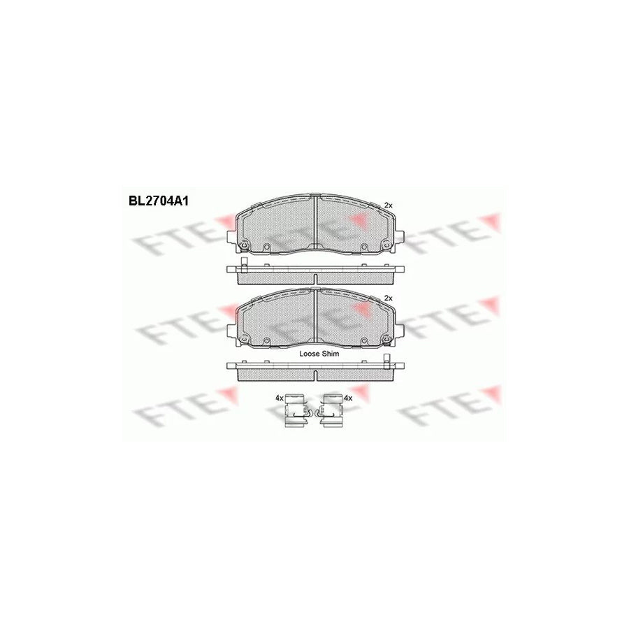 FTE Bl2704A1 Brake Pad Set