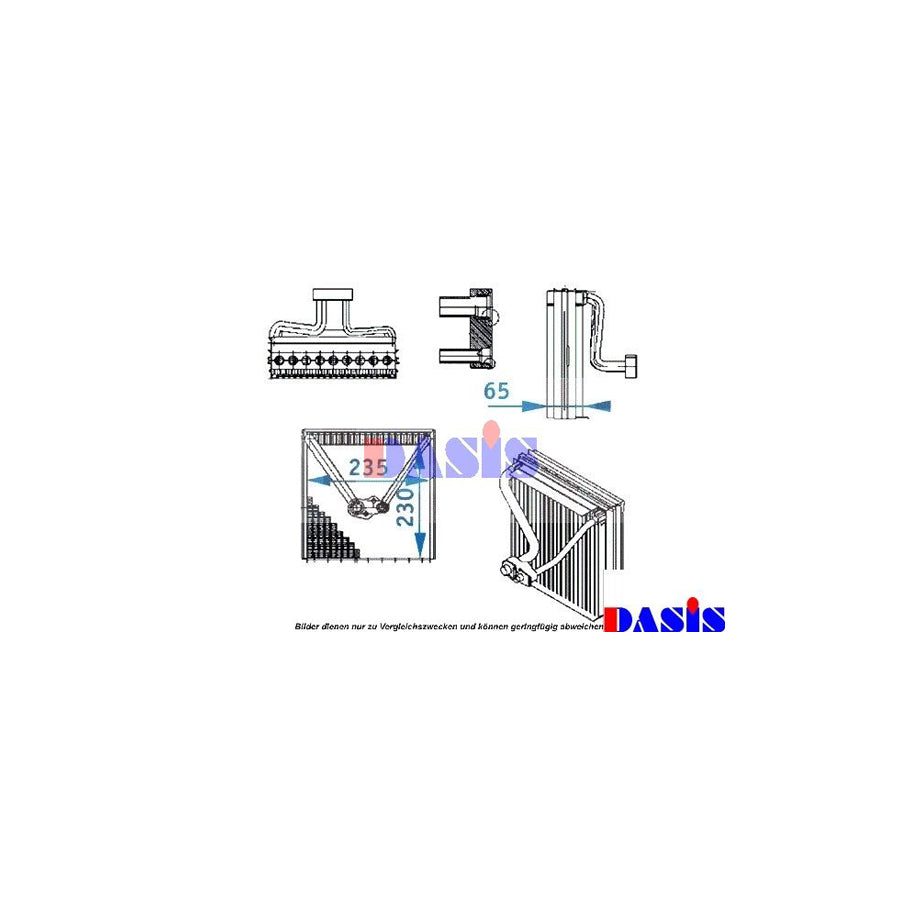 AKS Dasis 820193N Air Conditioning Evaporator