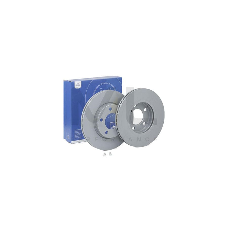ATE 24.0122-0271.1 Brake Disc Vented, Coated, High-carbon, with bolts/screws  - 1 piece