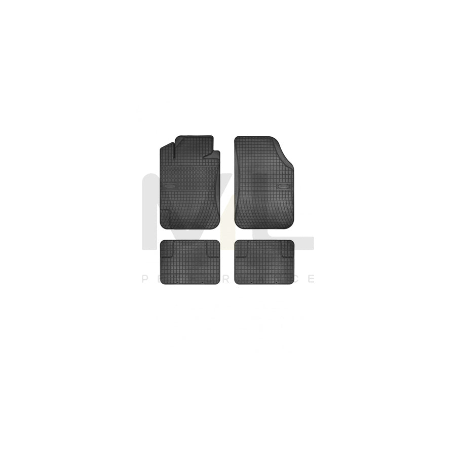 FROGUM Universal fit 0016 Floor mat set Elastomer, Front and Rear, Quantity: 4, Black