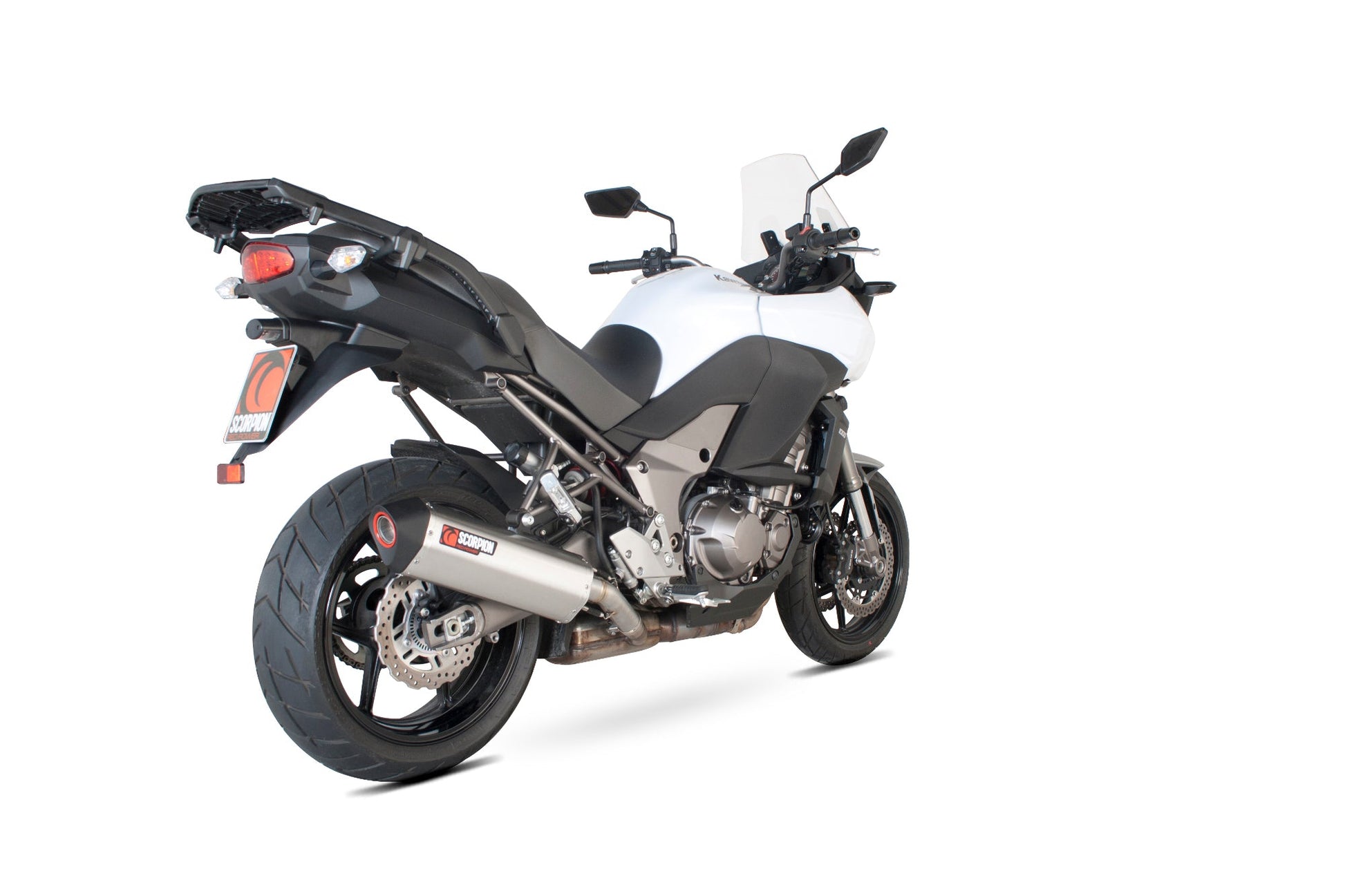 Scorpion RKA92SEO Kawasaki Versys 1000 Serket Parallel Slip-On - Brushed Stainless Steel Sleeve | ML Performance US US