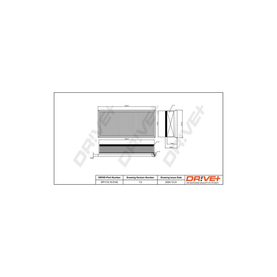 Dr!Ve+ Dp1110.10.0145 Air Filter