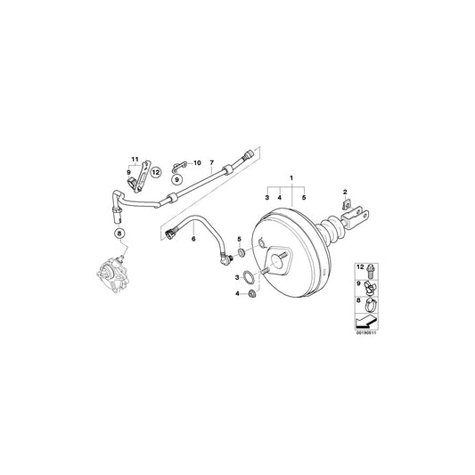 Genuine BMW 11667571122 E89 Vacuum Pipe With Non-Return Valve (Inc. Z4) | ML Performance US Car Parts