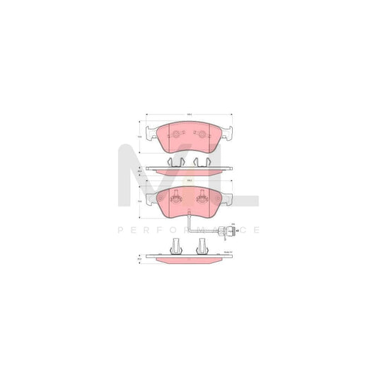 TRW Gdb1598 Brake Pad Set For Audi A8 D2 (4D2, 4D8) Incl. Wear Warning Contact | ML Performance Car Parts