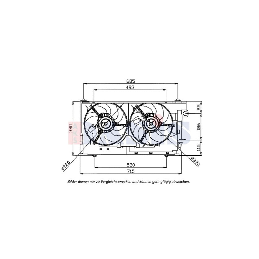 AKS Dasis 068023N Fan, Radiator