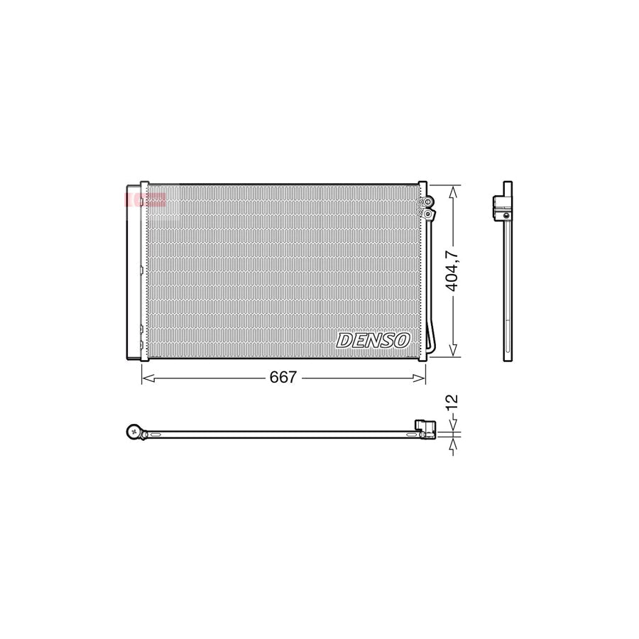 DENSO DCN17062 Air Conditioning Condenser