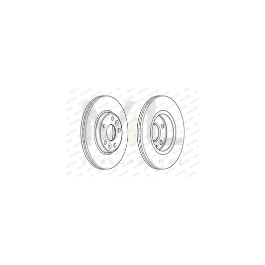 FERODO PREMIER DDF1979C Brake Disc for RENAULT MEGANE Vented, Coated, with bolts/screws | ML Performance Car Parts