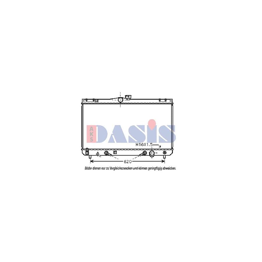 AKS Dasis 210196N Engine Radiator