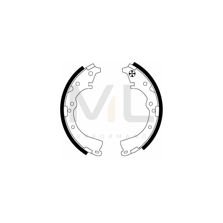 TEXTAR 91051100 Brake Shoe Set without handbrake lever | ML Performance Car Parts