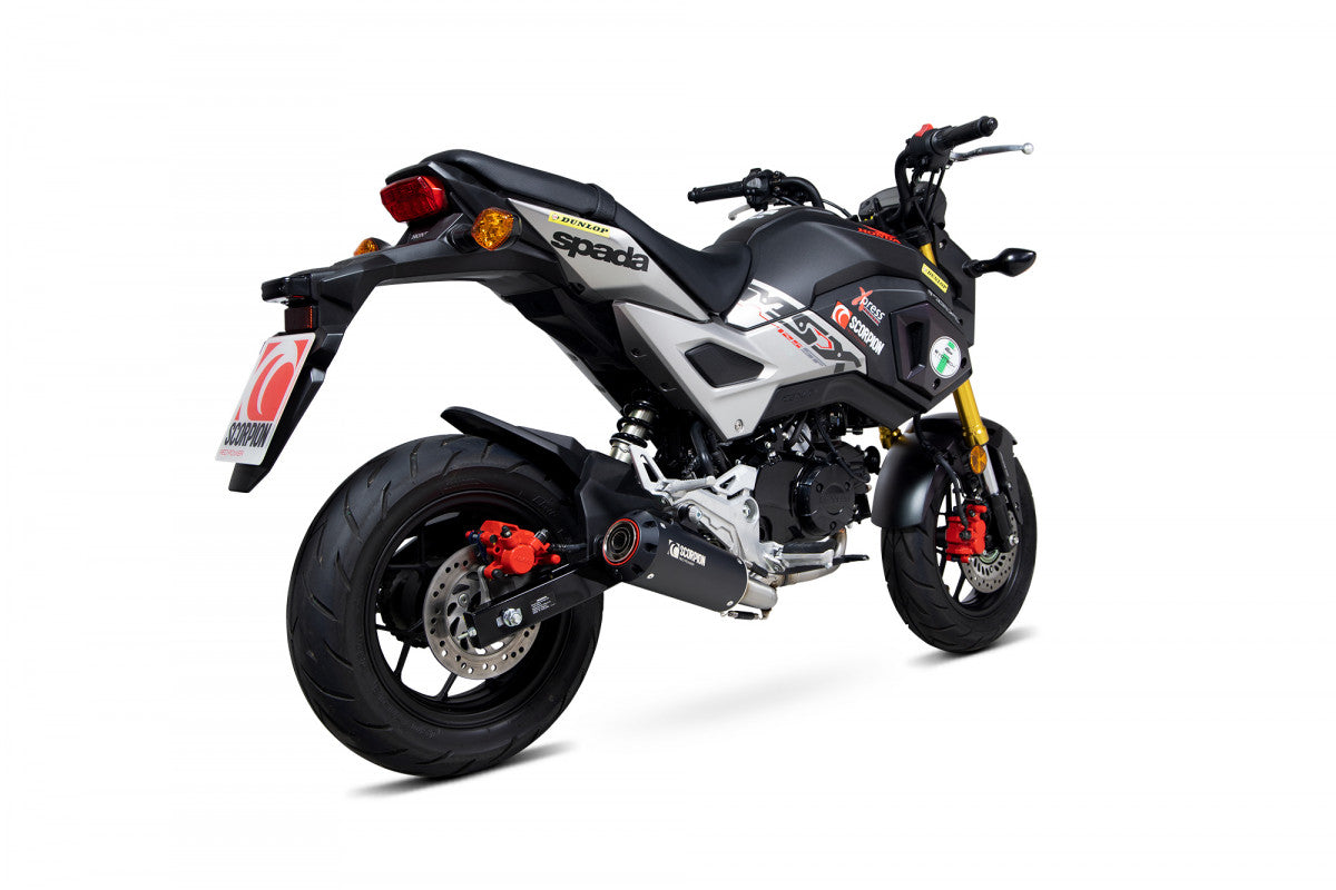 Scorpion PHA192SYSBCER Honda MSX 125 Red Power Full System - Black Ceramic Coated Sleeve | ML Performance US US