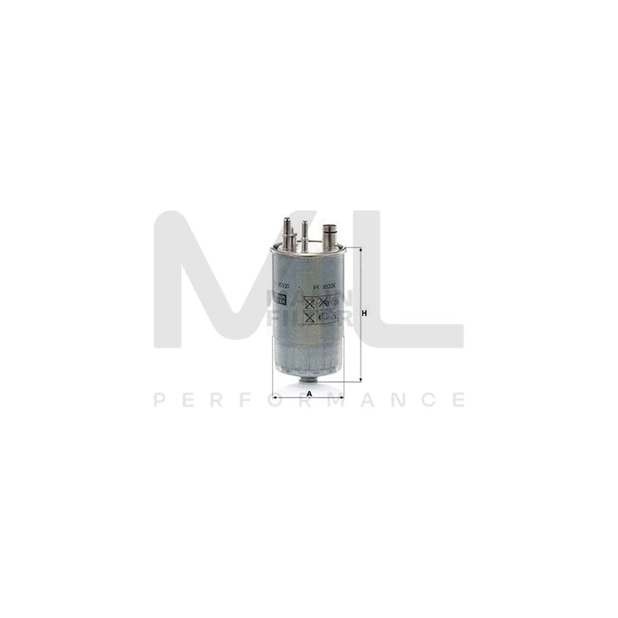 MANN-FILTER WK 853/20 Fuel filter In-Line Filter