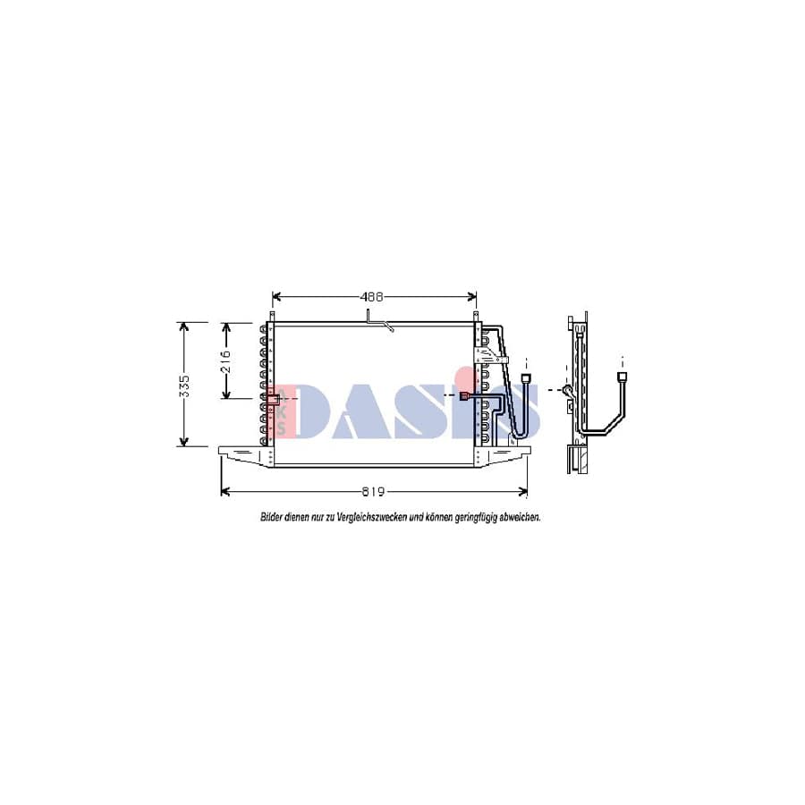 AKS Dasis 092060N Air Conditioning Condenser for Ford Scorpio