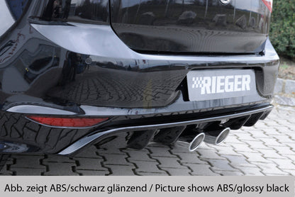 Rieger 00059573 VW Mk7-Line Golf R Rear Diffuser 1 | ML Performance UK Car Parts
