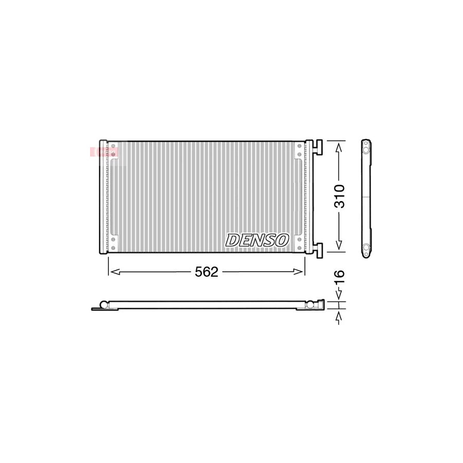 DENSO DCN09040 Air Conditioning Condenser for Fiat Doblo