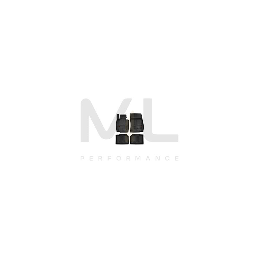 FROGUM Tailored 3D409545 Floor mat set for MINI Countryman (R60) Elastomer, Front and Rear, Quantity: 4, Black, (LHD)