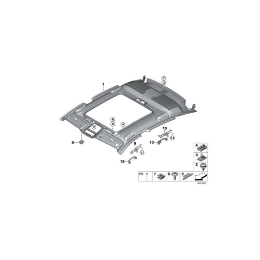 Genuine BMW 51447469497 G32 Headlining CANBERRABEIGE (Inc. 640dX, 630dX & 620dX) | ML Performance US Car Parts