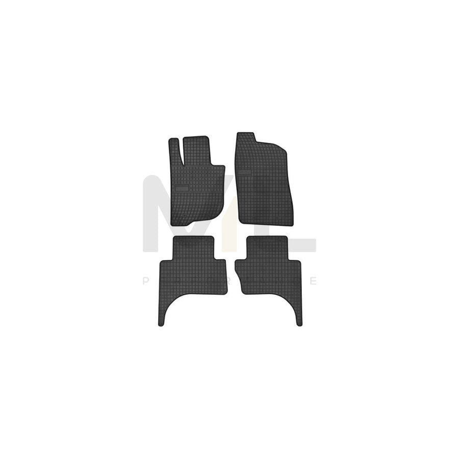 FROGUM Tailored 547679 Floor mat set Elastomer, Front and Rear, Quantity: 4, Black, (LHD)
