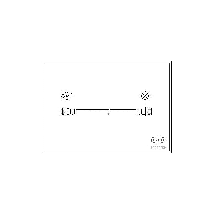 Corteco 19035334 Brake Hose for Nissan Almera