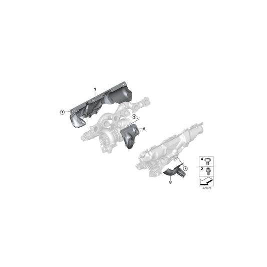 Genuine BMW 11658660075 G12 RR11 Heat Shield For Exhaust Manifold ZYL. 1-6 (Inc. M760LiX, Cullinan Black Badge & Cullinan) | ML Performance US Car Parts