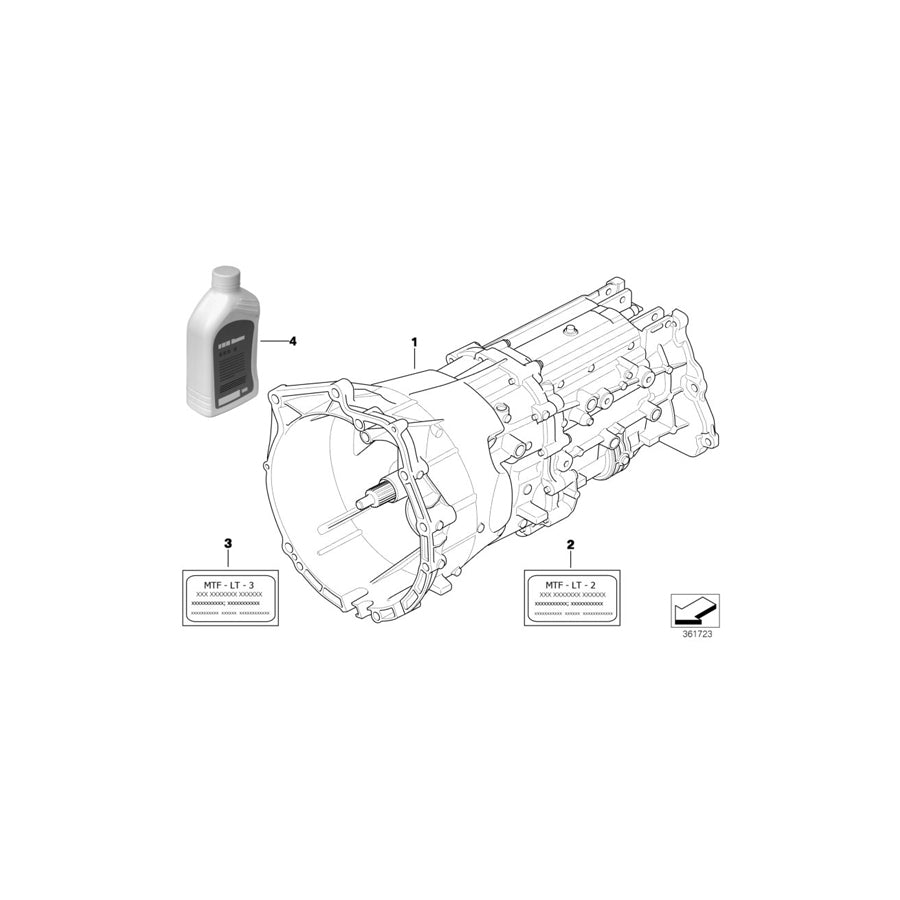 Genuine BMW 23007565198 E60 E61 Exch. 6 Speed Gearbox GS6X37BZ - TJEO (Inc. X3) | ML Performance US Car Parts