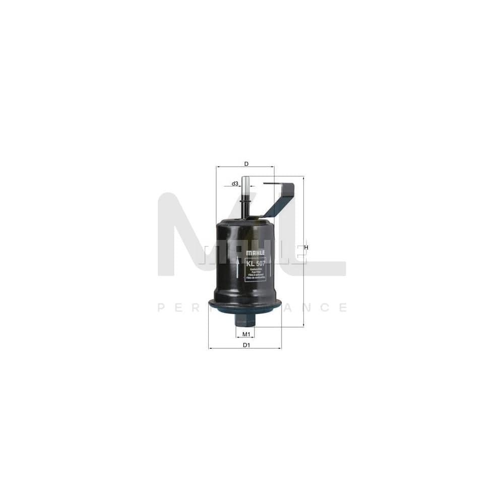 MAHLE ORIGINAL KL 471 Fuel filter for HYUNDAI Trajet (FO) In-Line Filter | ML Performance Car Parts