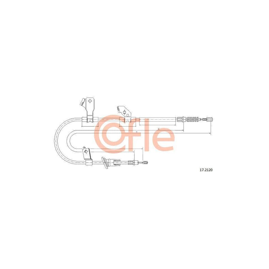 Cofle 92.17.2120 Hand Brake Cable